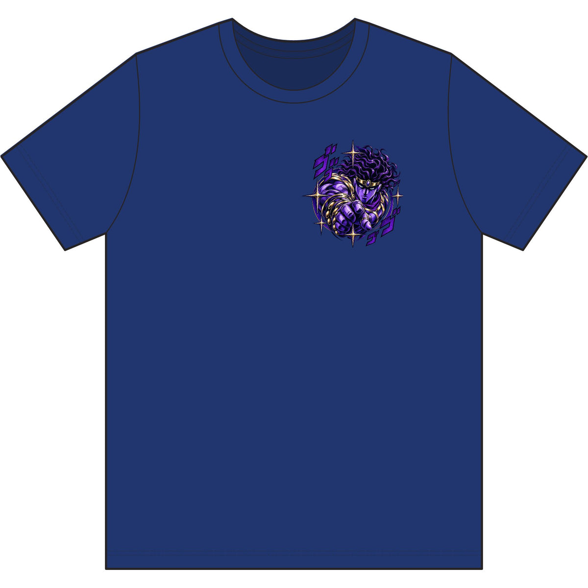 Skull & Roses Graphic Tee — Purple Gothic Chest Print