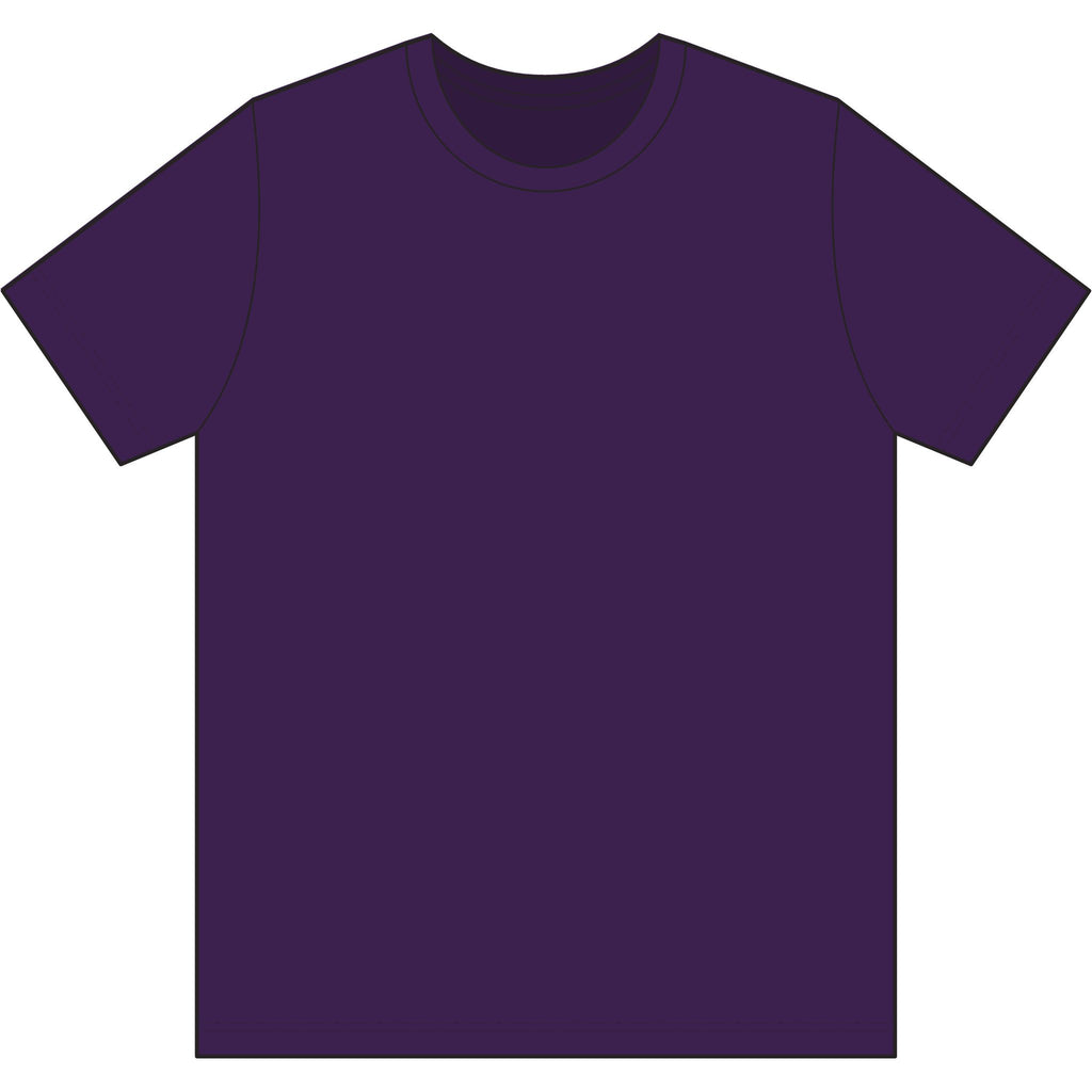 Skull & Roses Graphic Tee — Purple Gothic Chest Print